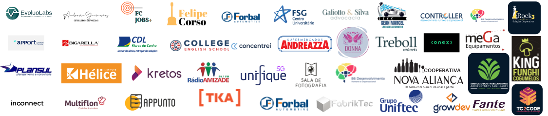 Imagem com todas as logos das empresas 2